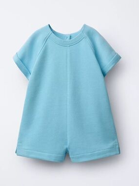 Zara Light Blue Short-Sleeve Playsuit